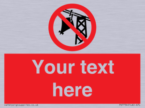 Custom prohibition do not fly kites near overhead electrical power lines